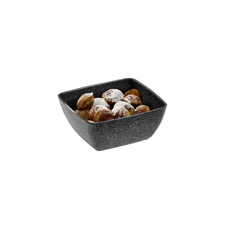 GN 1/6 Schale -FROSTFIRE- 17,6 x 16,2 cm, H: 7,5 cm Schwarz / silber