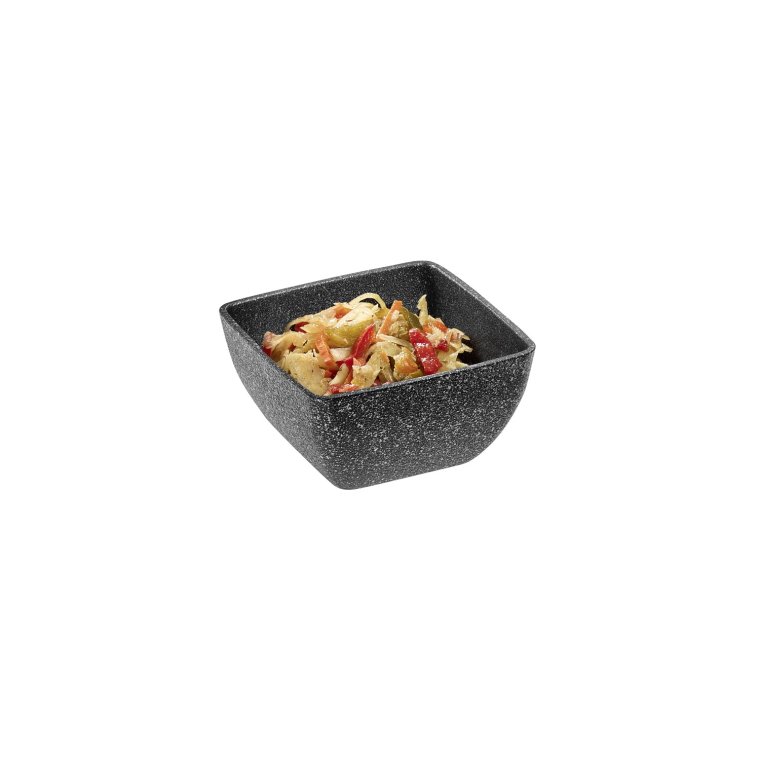 Schale -FROSTFIRE- 12,5 x cm, H: 6,5 cm Schwarz / silber