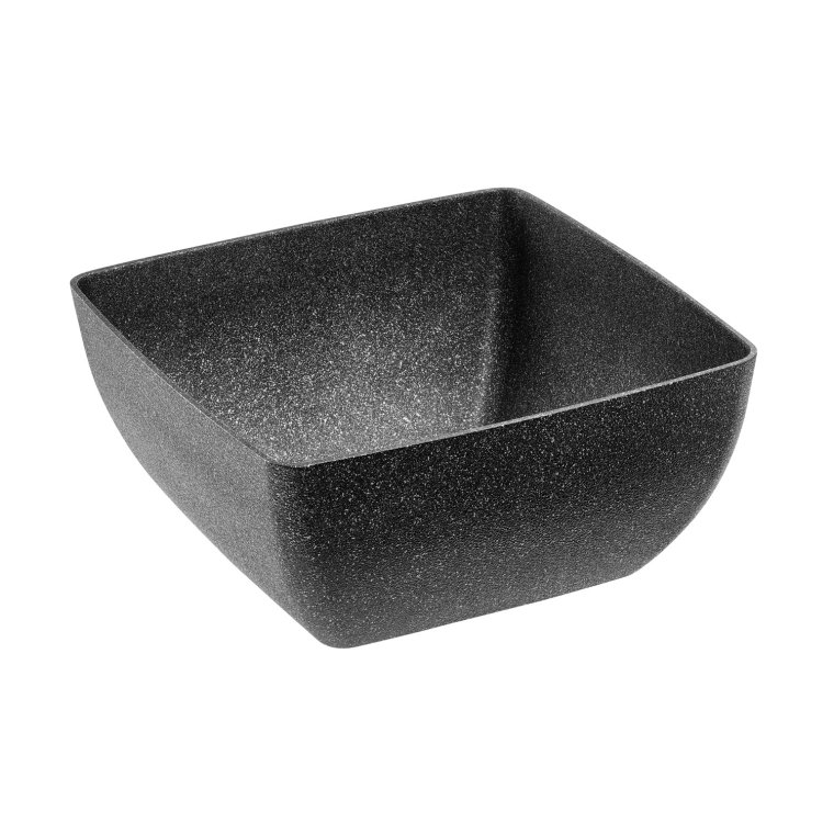 Schale -FROSTFIRE- 30 x cm, H: 14 cm Schwarz / silber