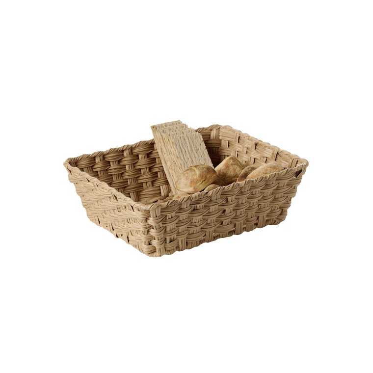 GN 1/2 Korb -TWIRL- 32,5 x 26,5 cm, H: 10 cm Braun