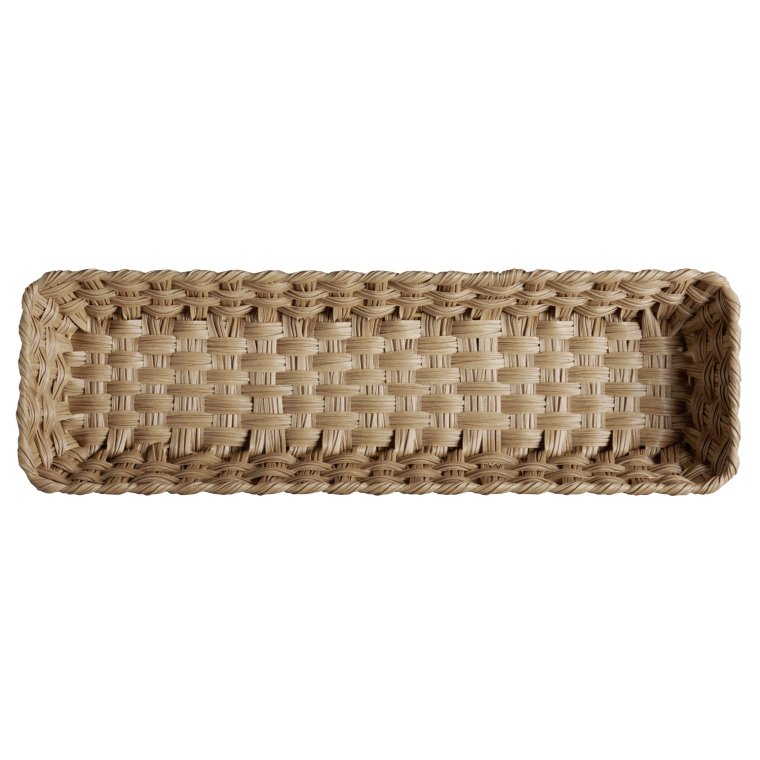 GN 2/4 Korb -TWIRL- 53 x 16,2 cm, H: 10 cm Braun