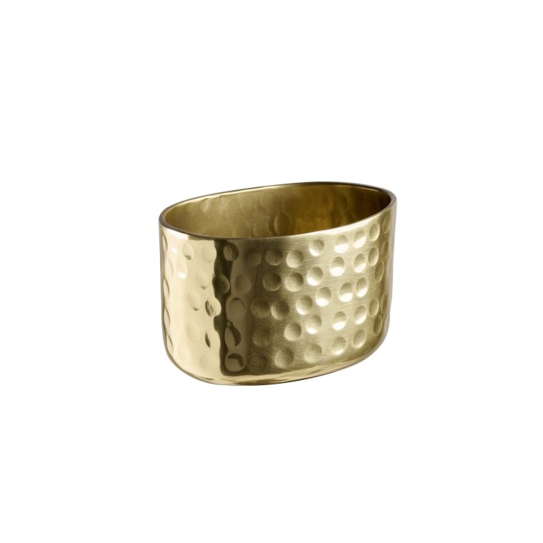 Schale -CRAFT- 8,5 x 6,5 cm, H: 5,5 cm Gold-look