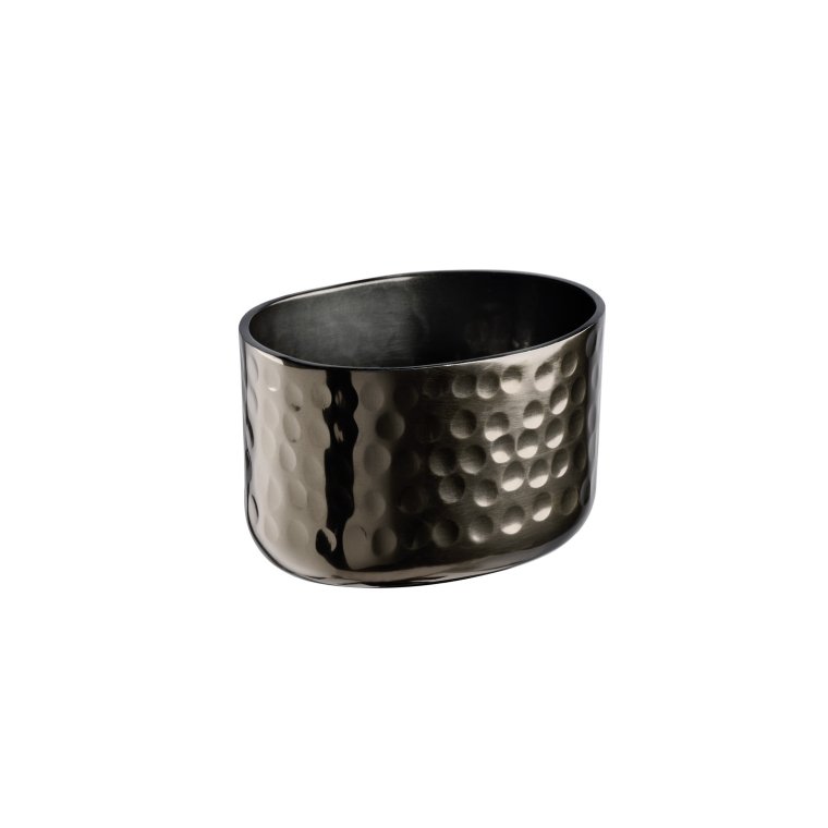 Schale -CRAFT- 8,5 x 6,5 cm, H: 5,5 cm Gunmetal-look
