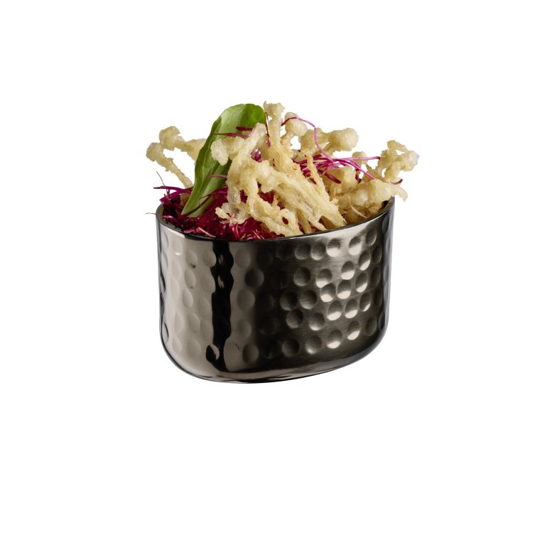 Schale -CRAFT- 8,5 x 6,5 cm, H: 5,5 cm Gunmetal-look