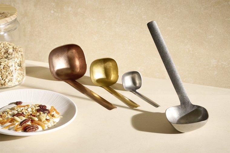 Löffel, 4er Set -BULQ- Gesamtlänge: 12,5 cm