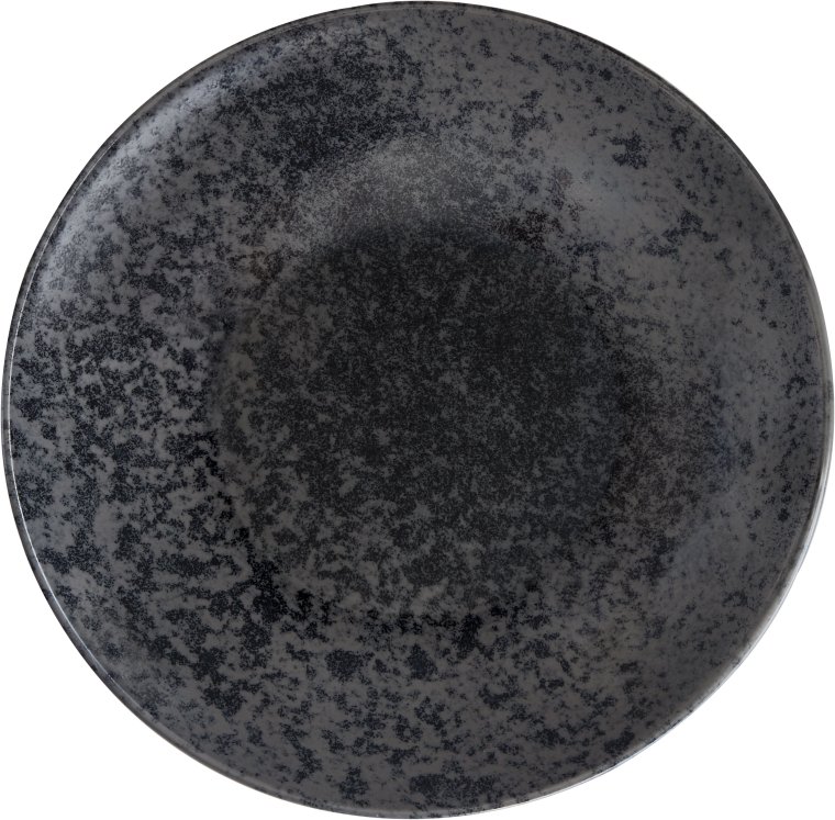 Teller tief coup 24cm Black Sandstone Porzellan