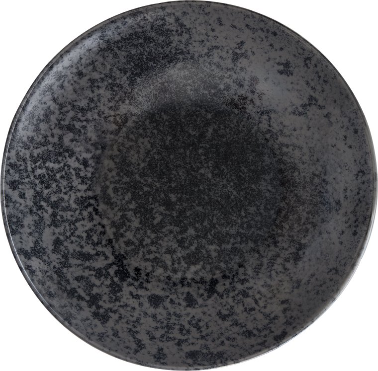 Teller tief coup 30cm Black Sandstone Porzellan