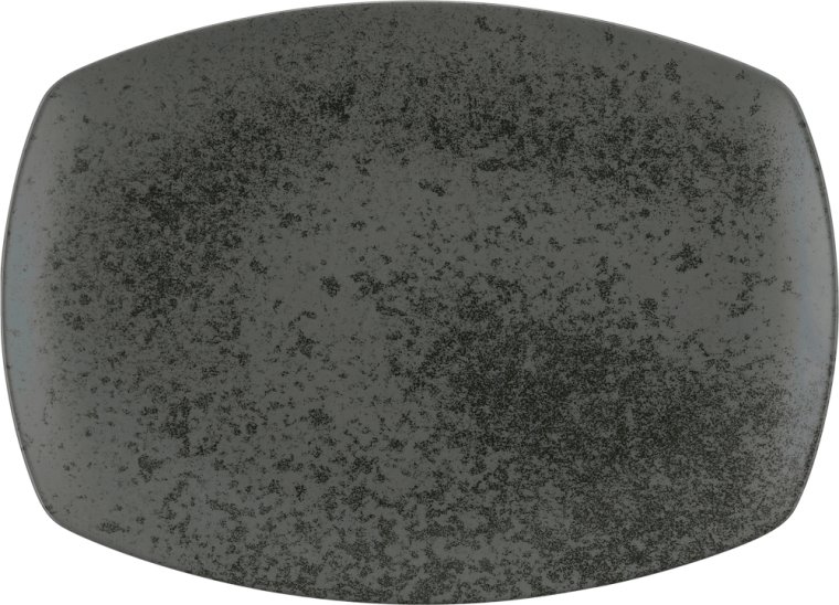 Platte coup rechteckig 32 x 23 cm BLACK, Sandstone