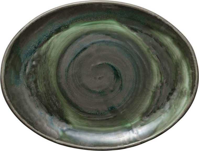 Servierplatte oval coup 31x24 cm Perfect Match Avocado