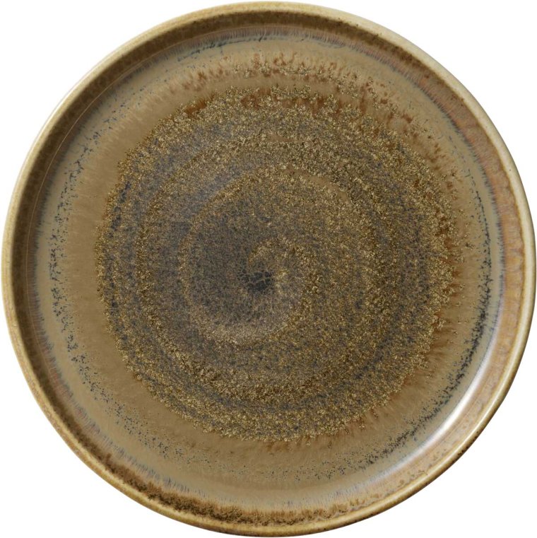 Teller flach rund hoher Rand 21 cm Perfect Match Cumin