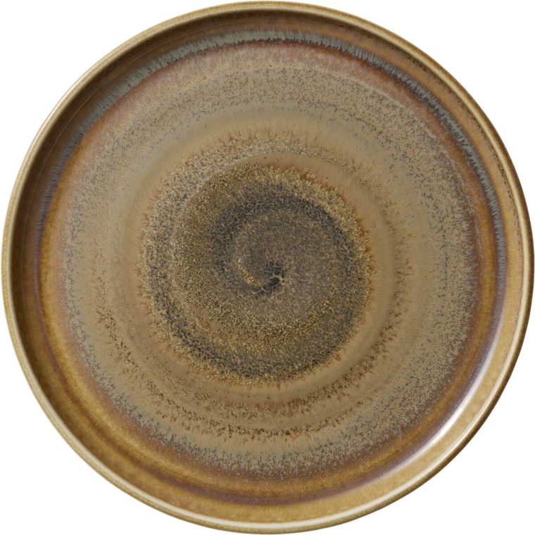 Teller flach rund hoher Rand 27 cm Perfect Match Cumin