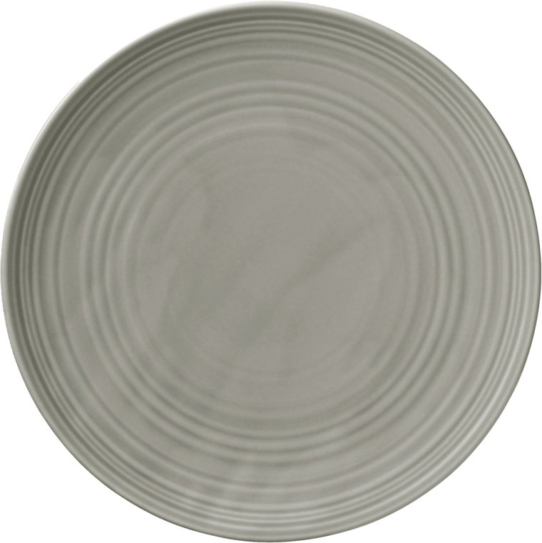 Teller flach rund coup Struktur GRAY 17cm COUNTRY HOUSE