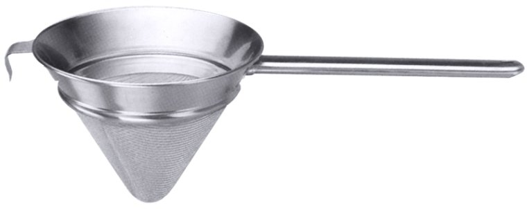 Gazespitzsieb mit Rundstiel 23 cm