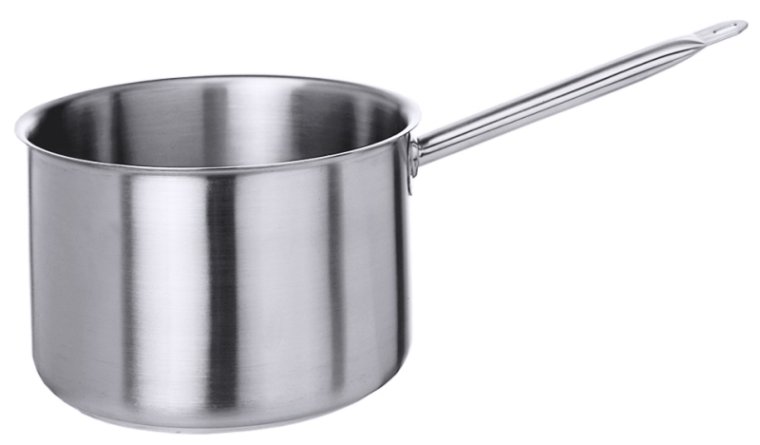 Stielkasserolle, hoch 24 cm Edelstahl