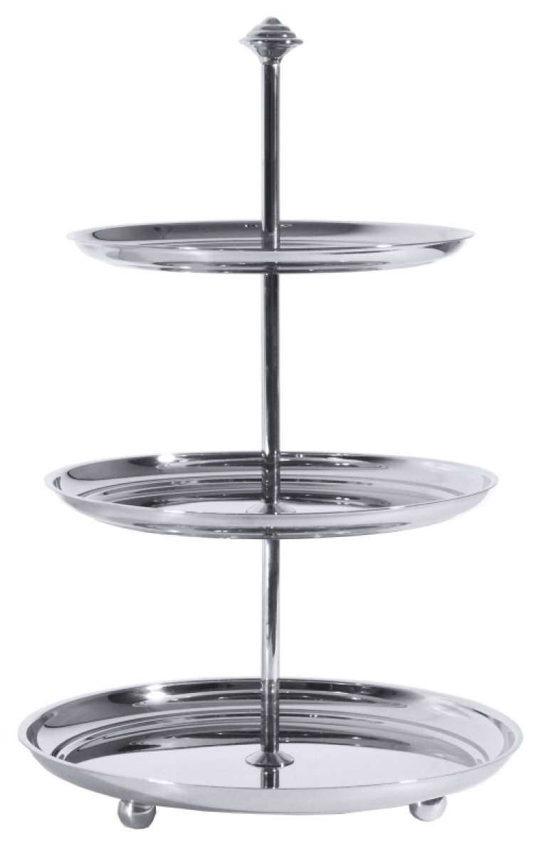 Etagere, dreistufig 39,5 cm Edelstahl