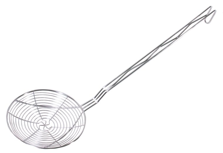 Frittierschaufel rund 16 cm Edelstahl