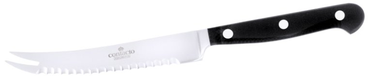 Tomaten-/ Käsemesser mit Wellenschliff 12,5 cm Edelstahl