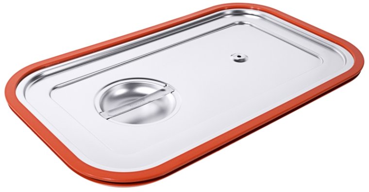 GN-Deckel mit Gummidichtung 1/3 GN Edelstahl