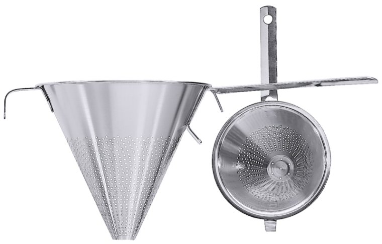 Spitzsieb mit Flachstiel 22 cm / 3,5 l