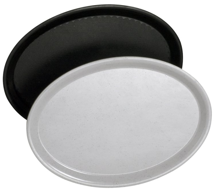 Serviertablett, oval ,rutschfest 290 x 210 mm Kunststoff