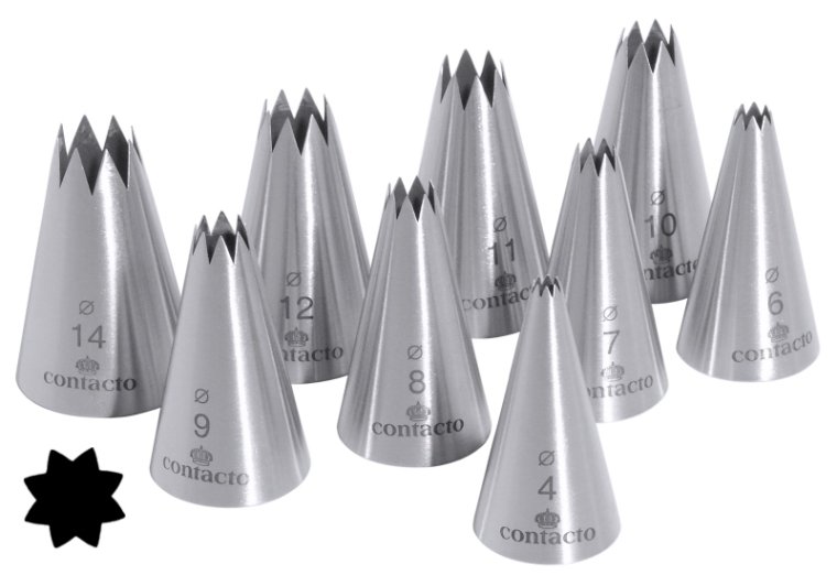 Sterntüllensatz Ø 4 mm Edelstahl
