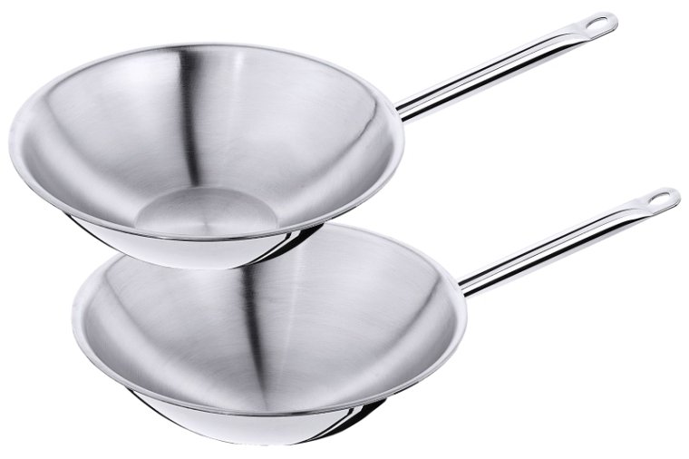 Wok Ø 360 mm Edelstahl