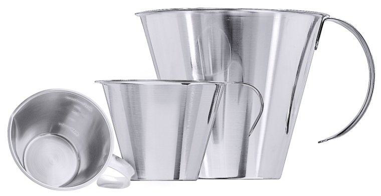 Messbecher 0,1 l Edelstahl