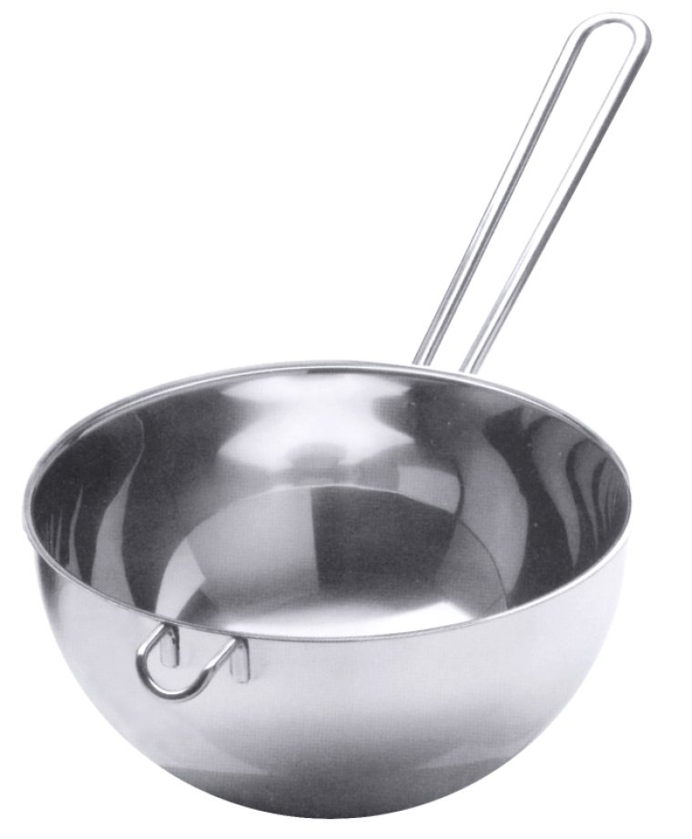 Wasserbadschüssel für Töpfe von Ø 26 bis 28 cm Edelstahl