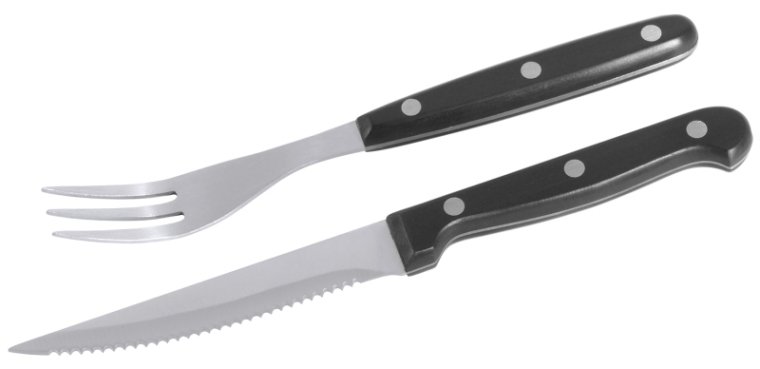 Steakbesteck Set mit je 6 Messern (22 cm) und Gabeln (20