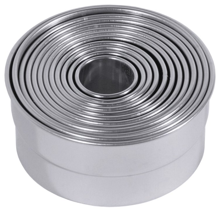 Ausstechformen, rund, glatt 2,5 cm - 10,5 Edelstahl
