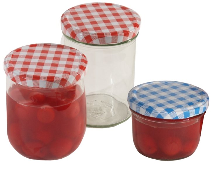 Einkochglas 440 ml mit Deckel 6er Pack