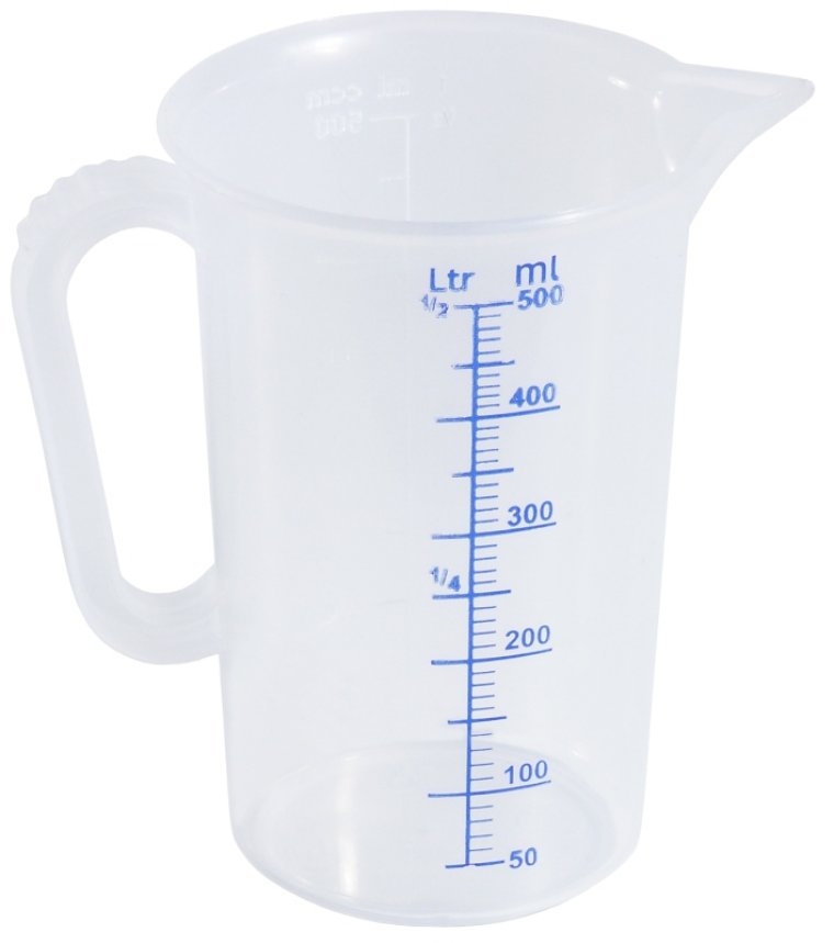 Messbecher 0,25 l Kunststoff