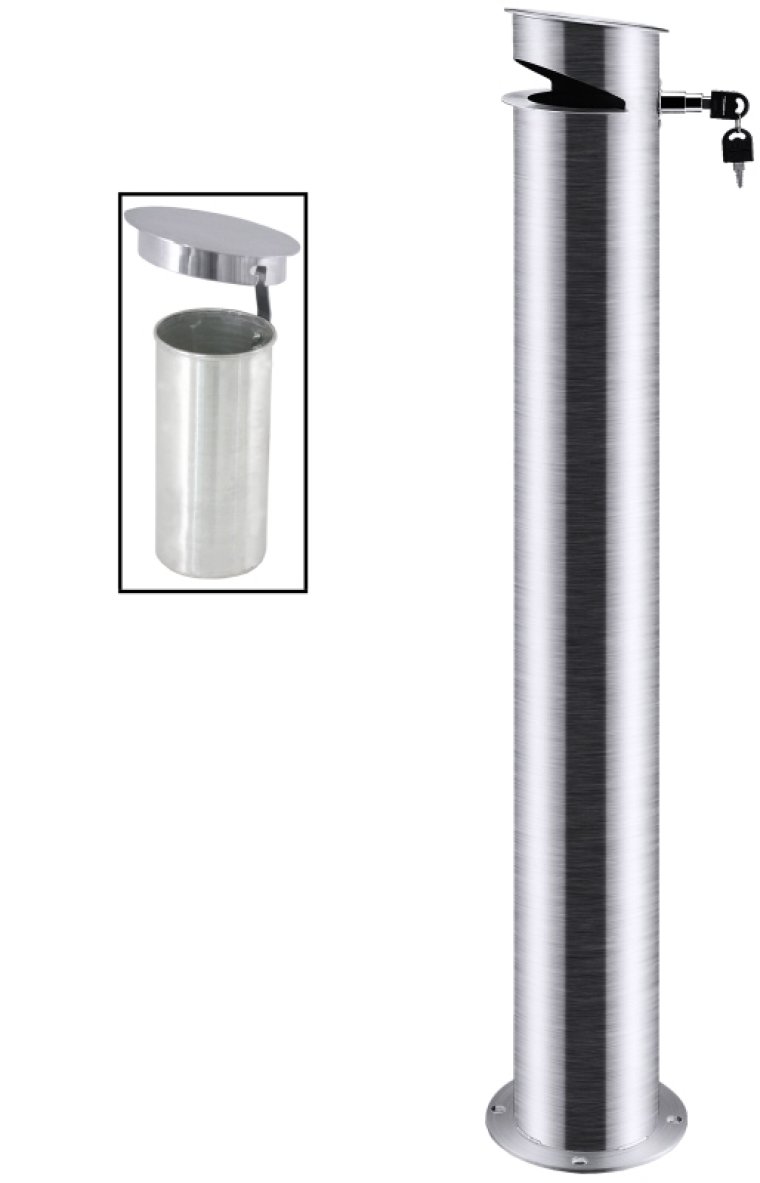 Standaschenbecher 100 cm Edelstahl