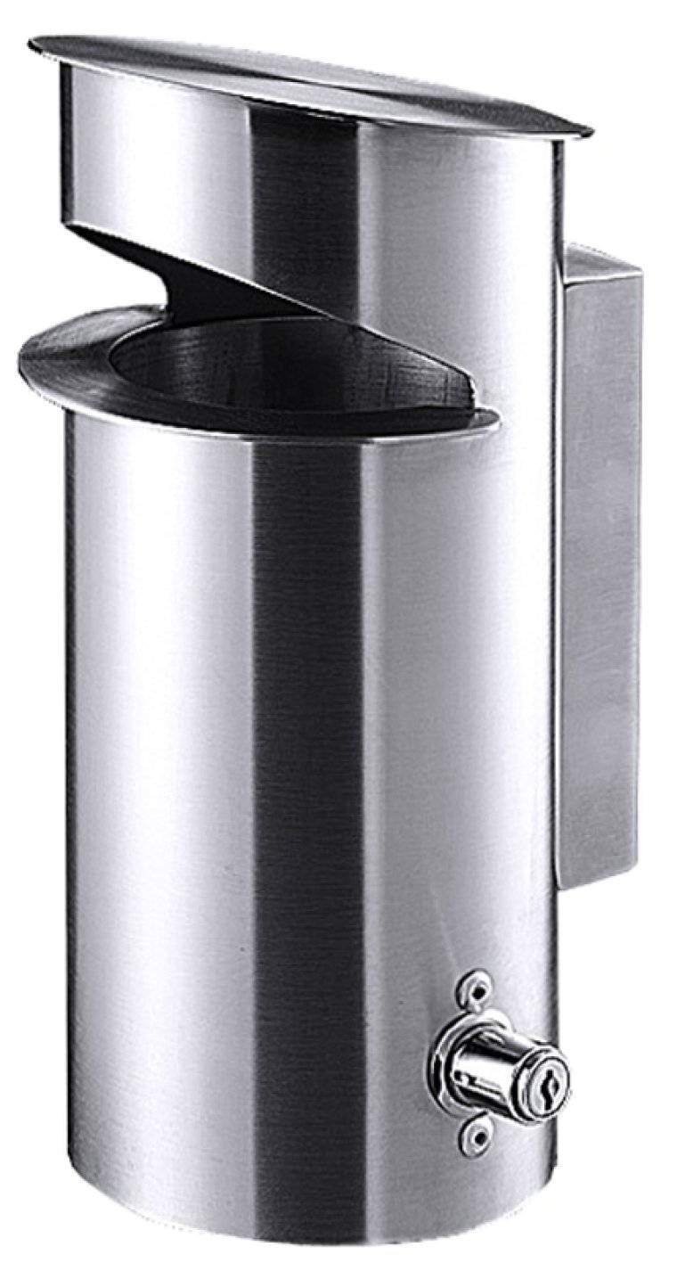 Wandaschenbecher 28 cm Edelstahl