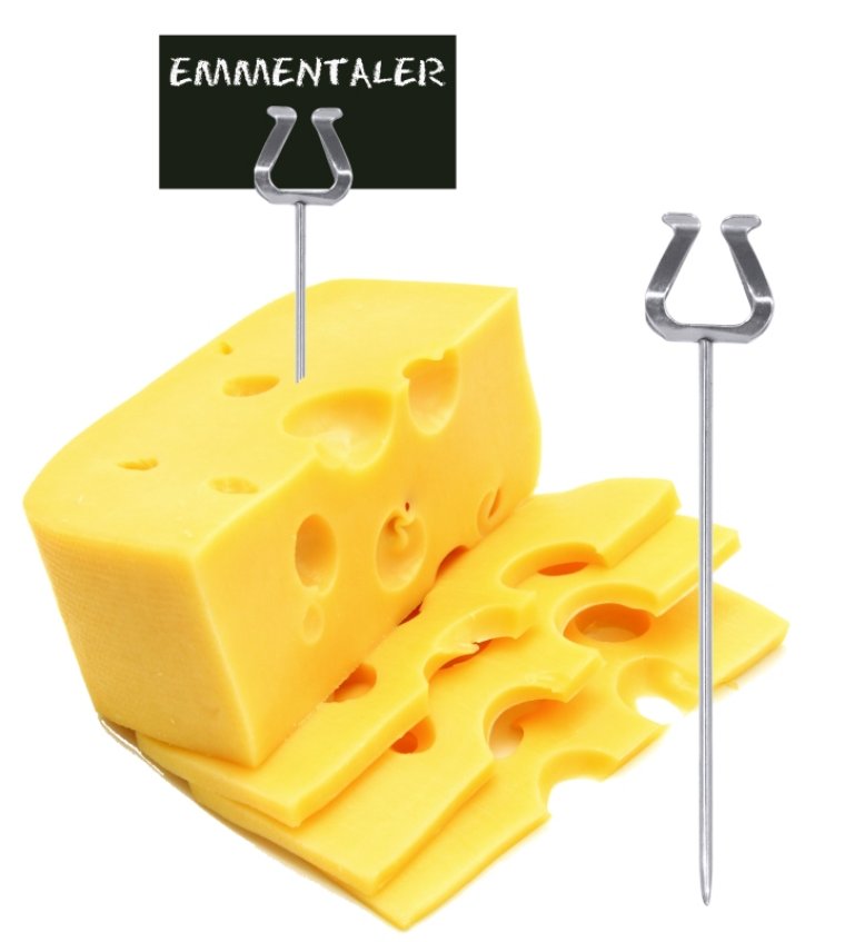 Einsteckkartenhalter Edelstahl