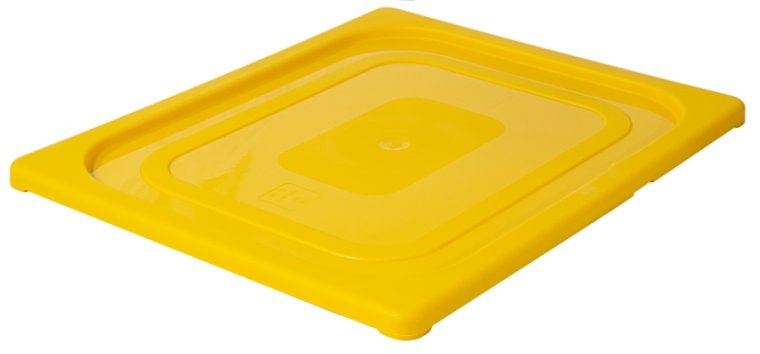 GN Deckel, farbig 1/2 / gelb Kunststoff