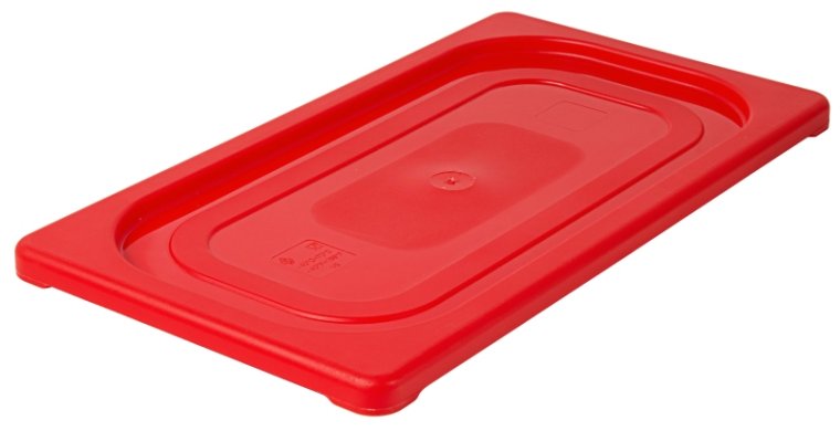 GN Deckel, farbig 1/3 / rot Kunststoff