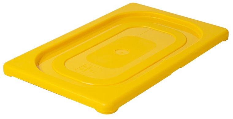 GN Deckel, farbig 1/4 / gelb Kunststoff