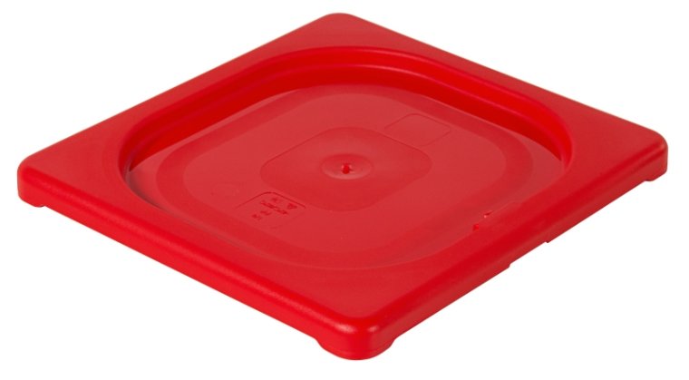 GN Deckel, farbig 1/6 / rot Kunststoff