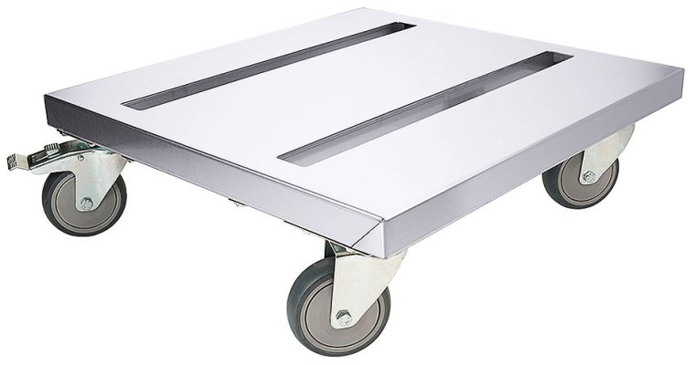 Rollwagen für Thermoboxen Edelstahl
