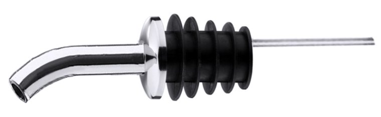 Flaschenausgießer mit gebogenem Rohr: Ø 80 mm