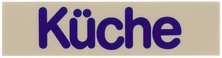 Schilder Küche 160 x 40 mm