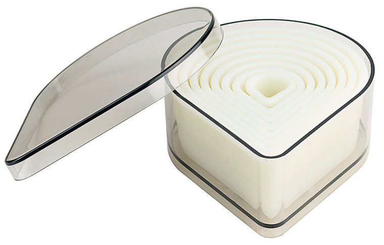 Ausstecher Tropfen 8 tlg. 15 x 22 mm Kunststoff