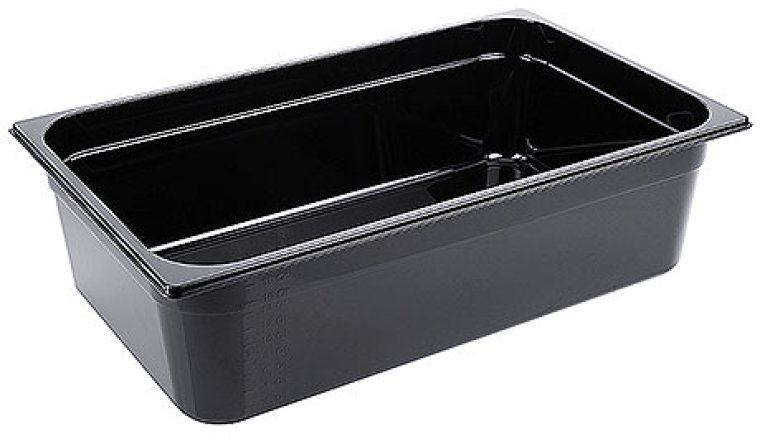 GN Behälter, schwarz 1/1