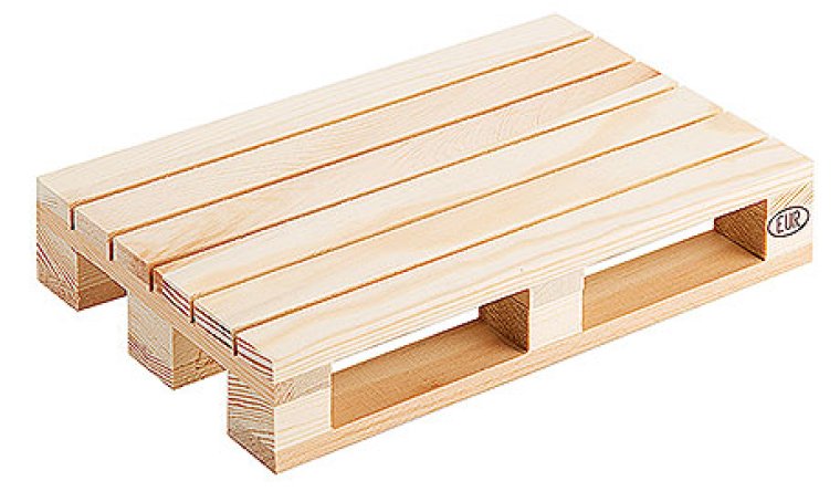 Mini-Holzpalette, natur 200 x 130 mm