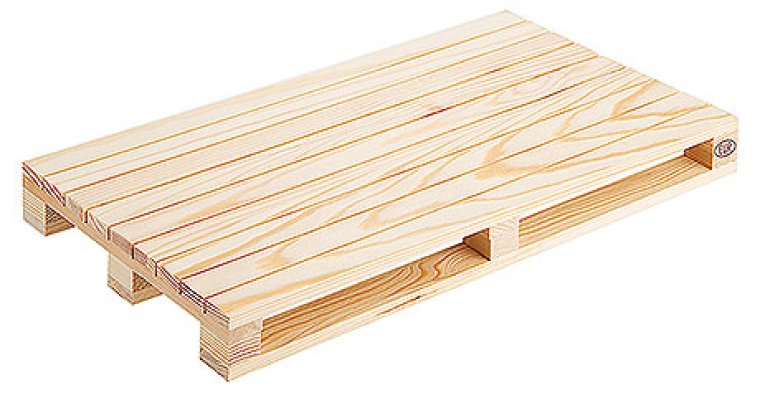 Mini-Holzpalette, natur 350 x 200 mm