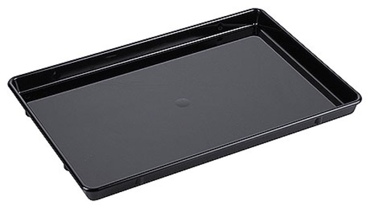 Auslageplatte, schwarz 29 cm Kunststoff
