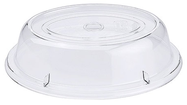 Tellerglocke, klar, oval 26,5 cm Kunststoff