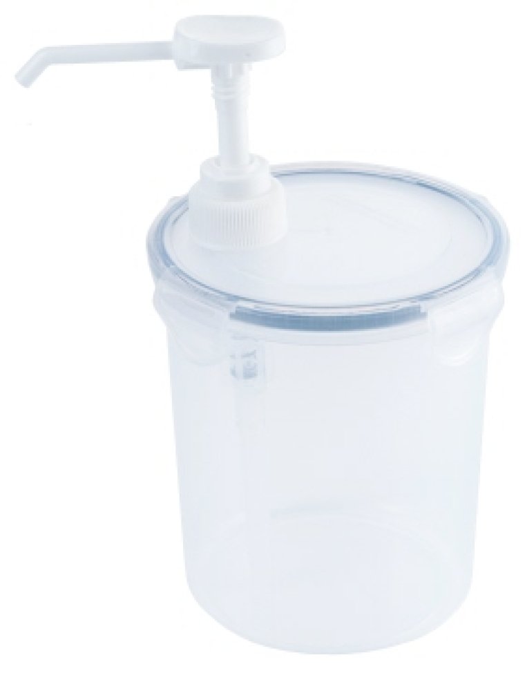 Dispenser, rund mit 5 ml Pumpe Kunststoff