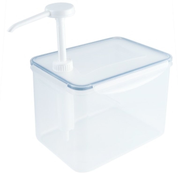 Dispenser, eckig mit 30 ml Pumpe Kunststoff